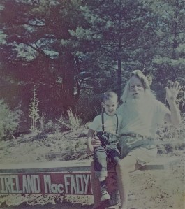 Ireland MacFadyn aka Danta Claus with Pat Haltigan, probably around 1963