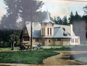A postcard of the Stony Wold / White Fathers Chapel, circa early 1900's